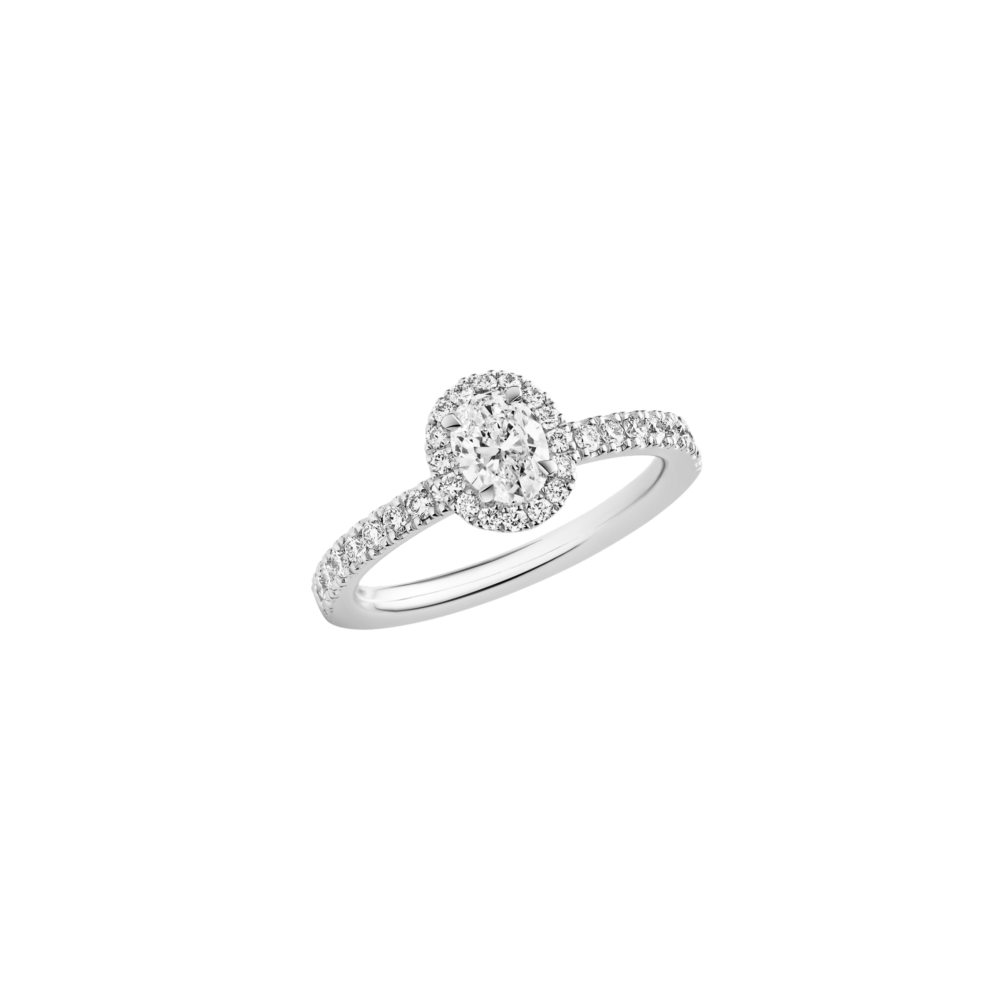 18 kt solitaire ring set with oval cut diamond – Marcel Vermeulen