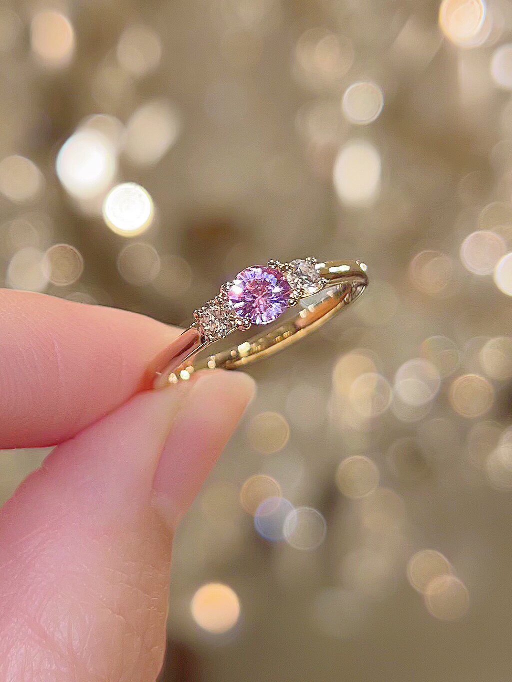 MyTrilogy Pink Sapphire Ring - Billede 3