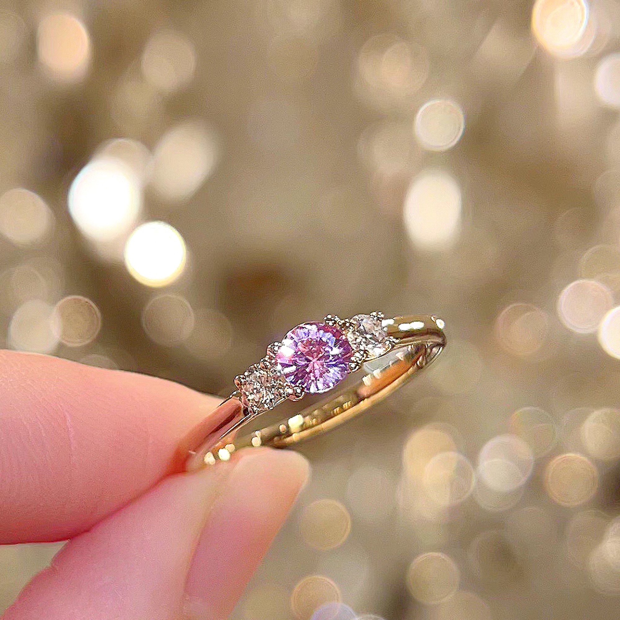 MyTrilogy Pink Sapphire Ring - Image 3